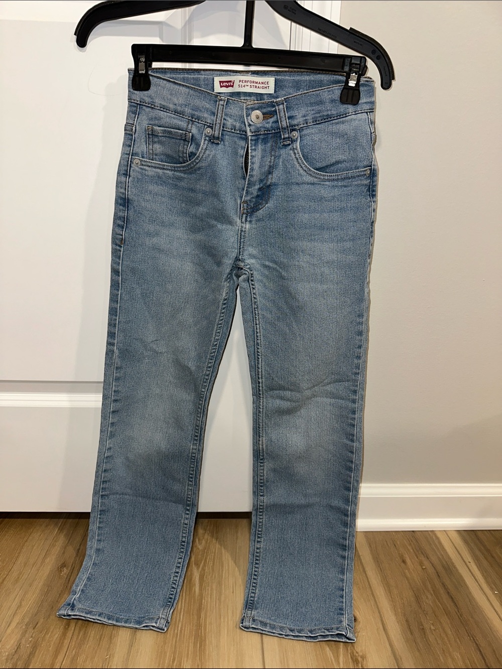 Levi's Kids Girls Light Blue Straight Leg Jeans